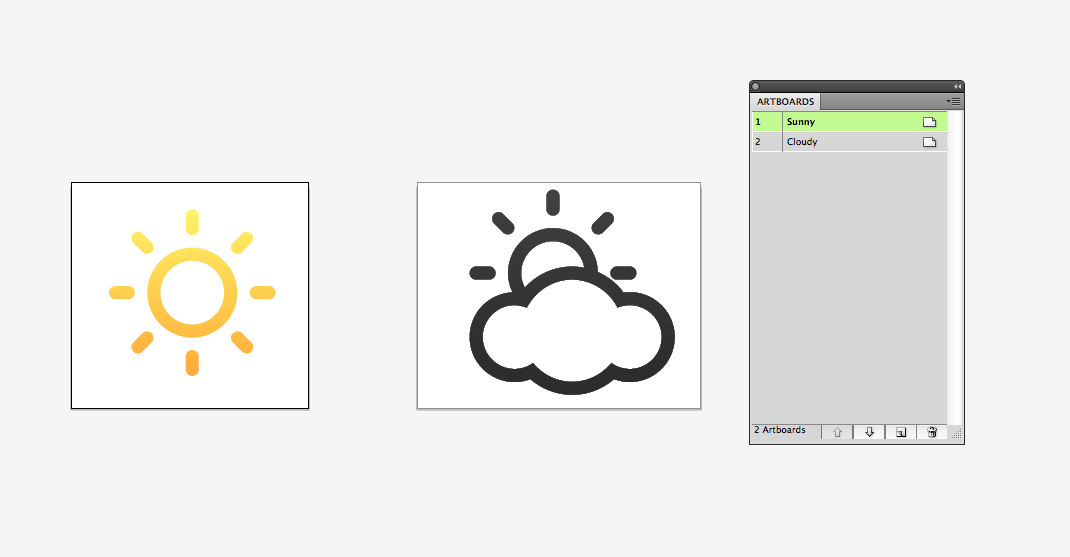 screenshot of adobe illustrator cs6 workflow with artboards